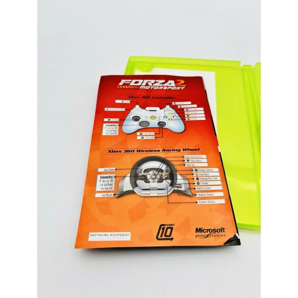 Forza Motorsport 2 (Microsoft Xbox 360, 2007) Complete w/ Manual Tested Works VG